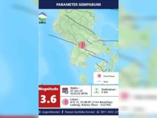BMKG sebut Kolaka Timur tiga kali diguncang gempa akibat sesar aktif