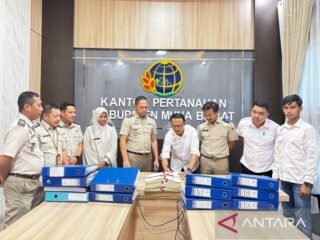 BPN Mubar terima hasil kegiatan PTSL 2025, 600 sertifikat siap disalurkan