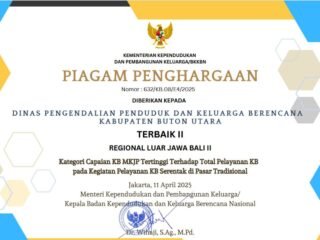 Buton Utara raih prestasi tingkat nasional kategori capaian KB MKJP